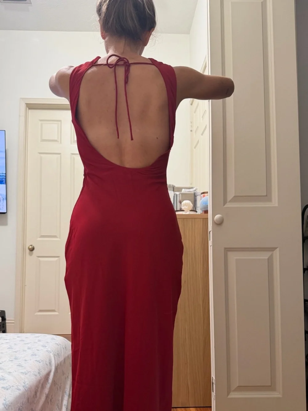 Abercrombie & Fitch Red Maxi Dress